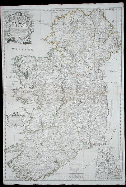 Karte von Irland von John Senex