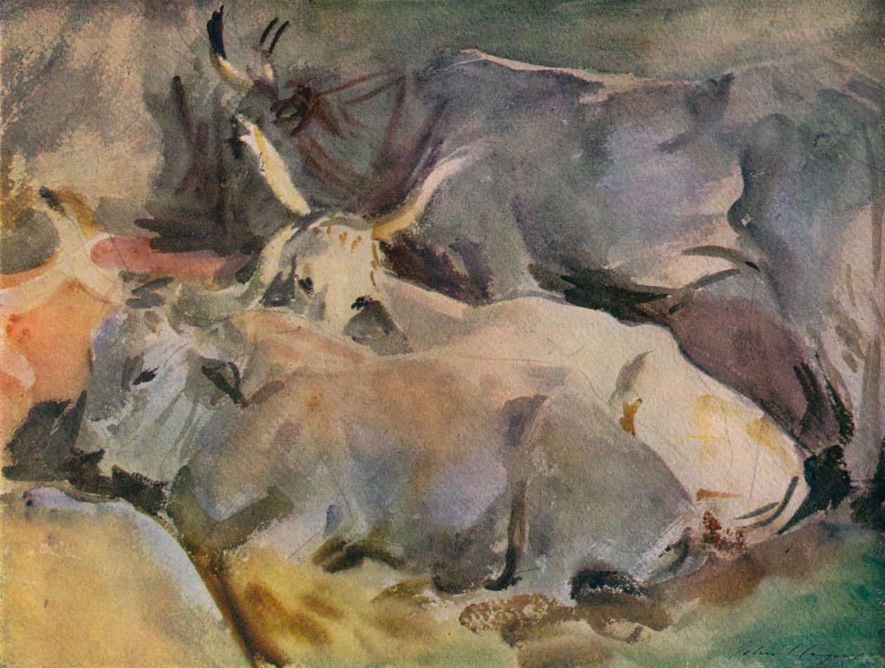 Ochsen in Siena, um 1910 von John Singer Sargent