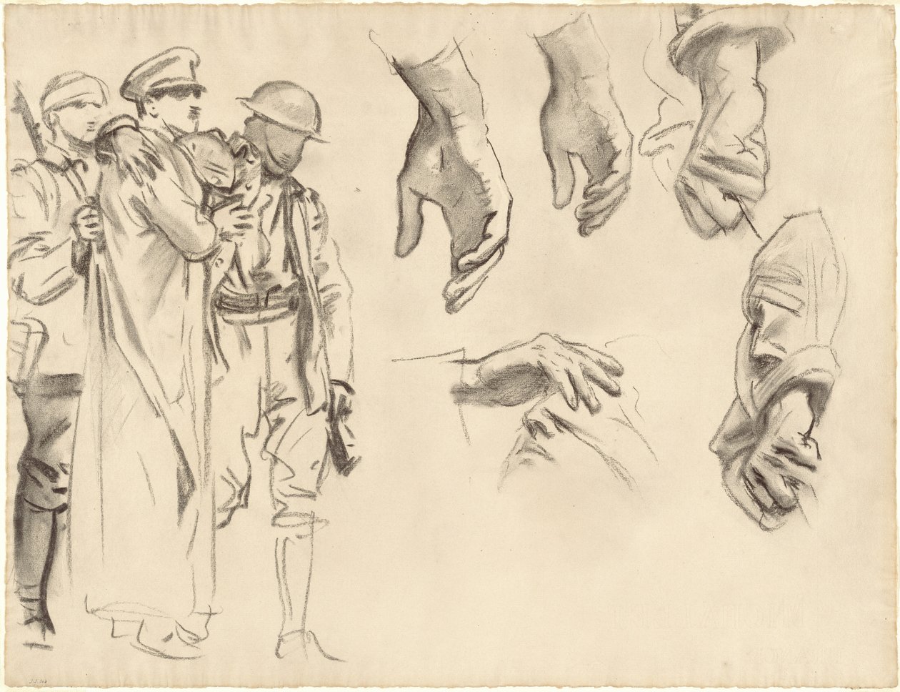 Studien für "Gassed" von John Singer Sargent