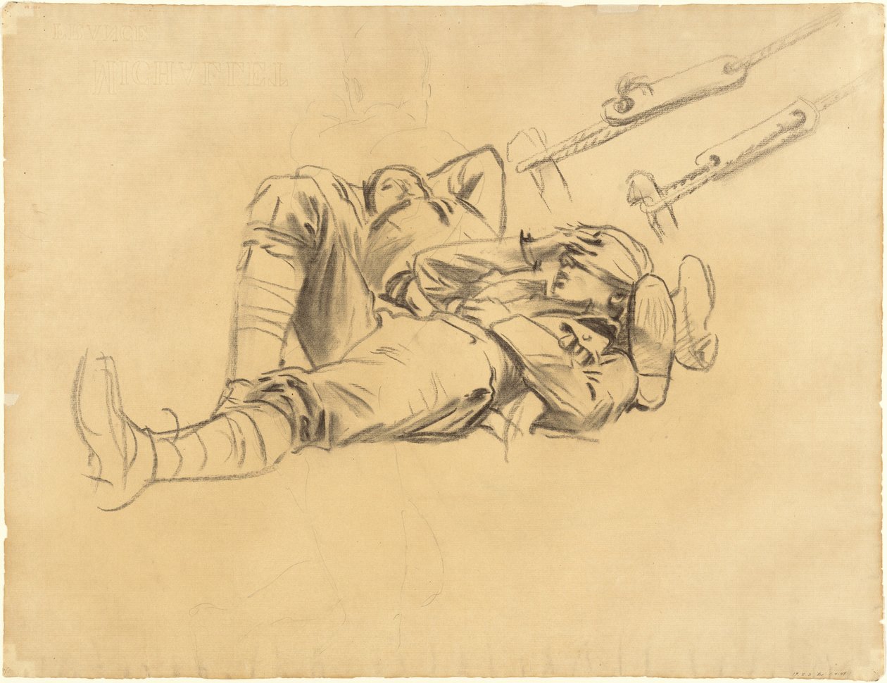 Studien für "Gassed" [recto] von John Singer Sargent