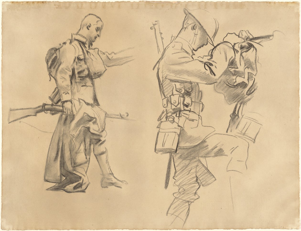 Studien für "Gassed" von John Singer Sargent