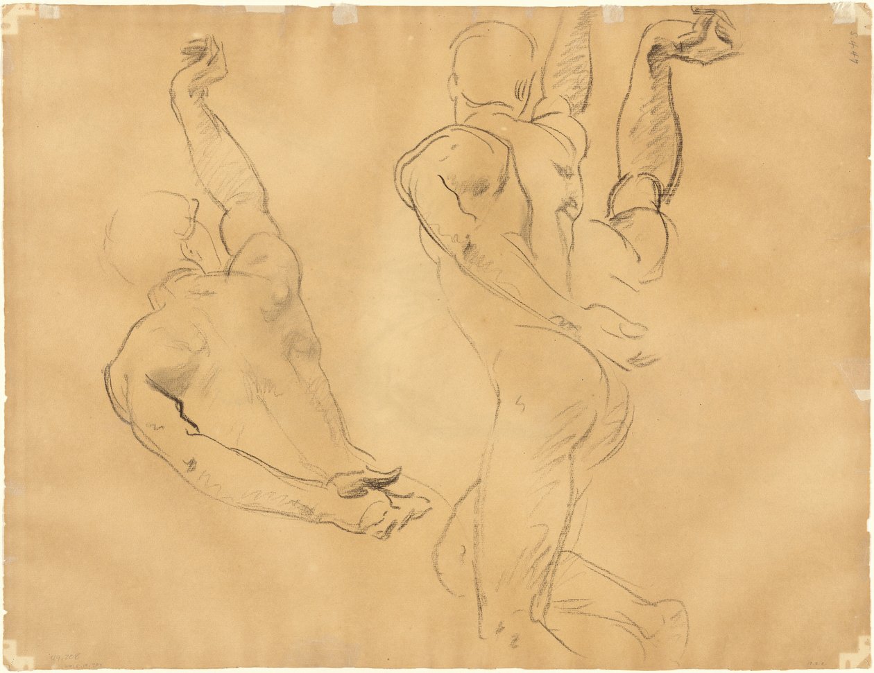 Studien männlicher Akte [verso] von John Singer Sargent
