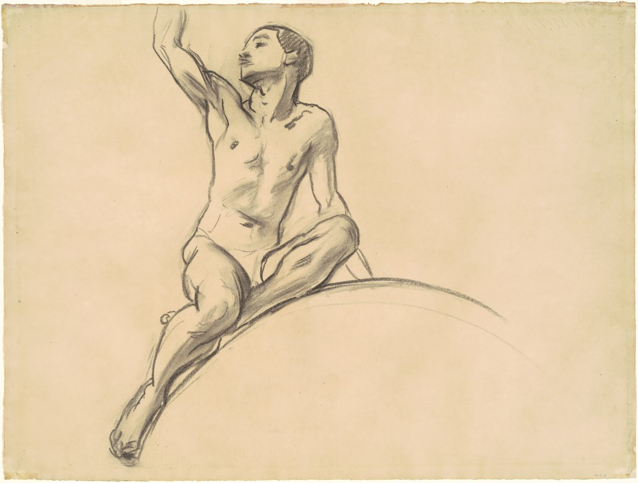 Studie für Figur über "Musik" von John Singer Sargent