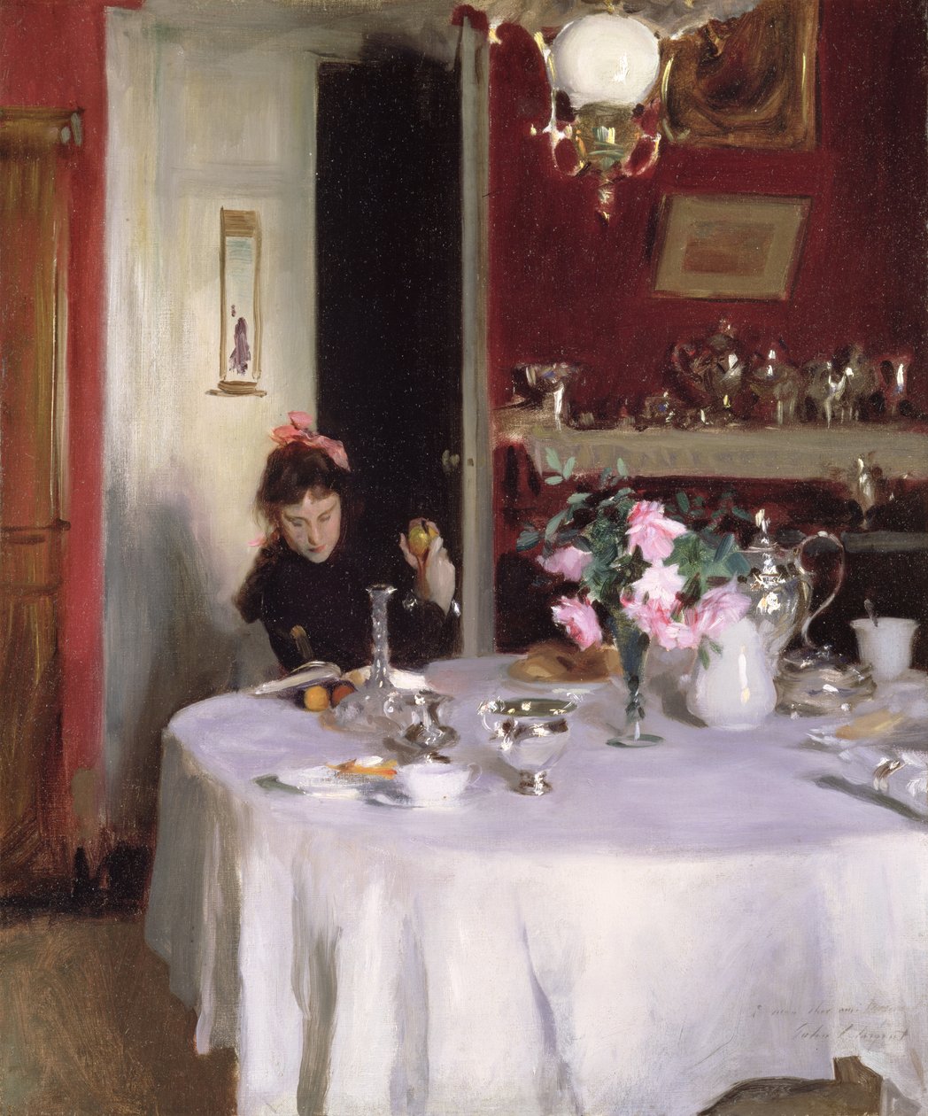 Der Frühstückstisch von John Singer Sargent