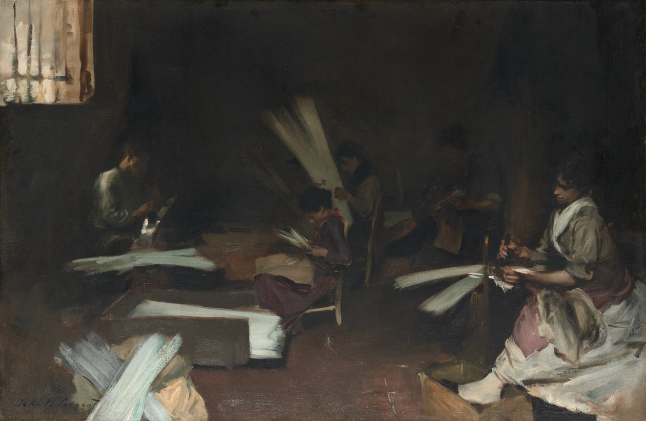 Venezianische Glasarbeiter, 1880-82 von John Singer Sargent