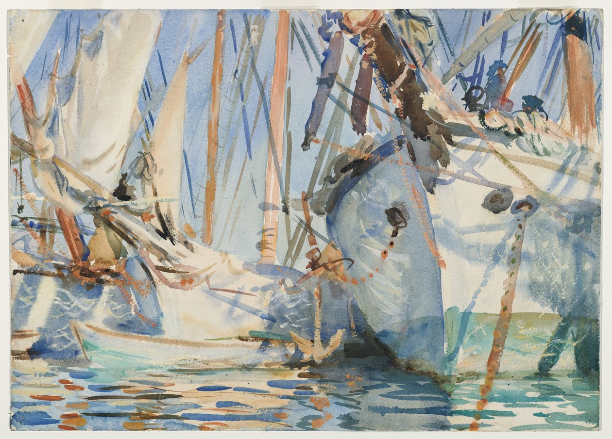 Weiße Schiffe, ca. 1908 von John Singer Sargent