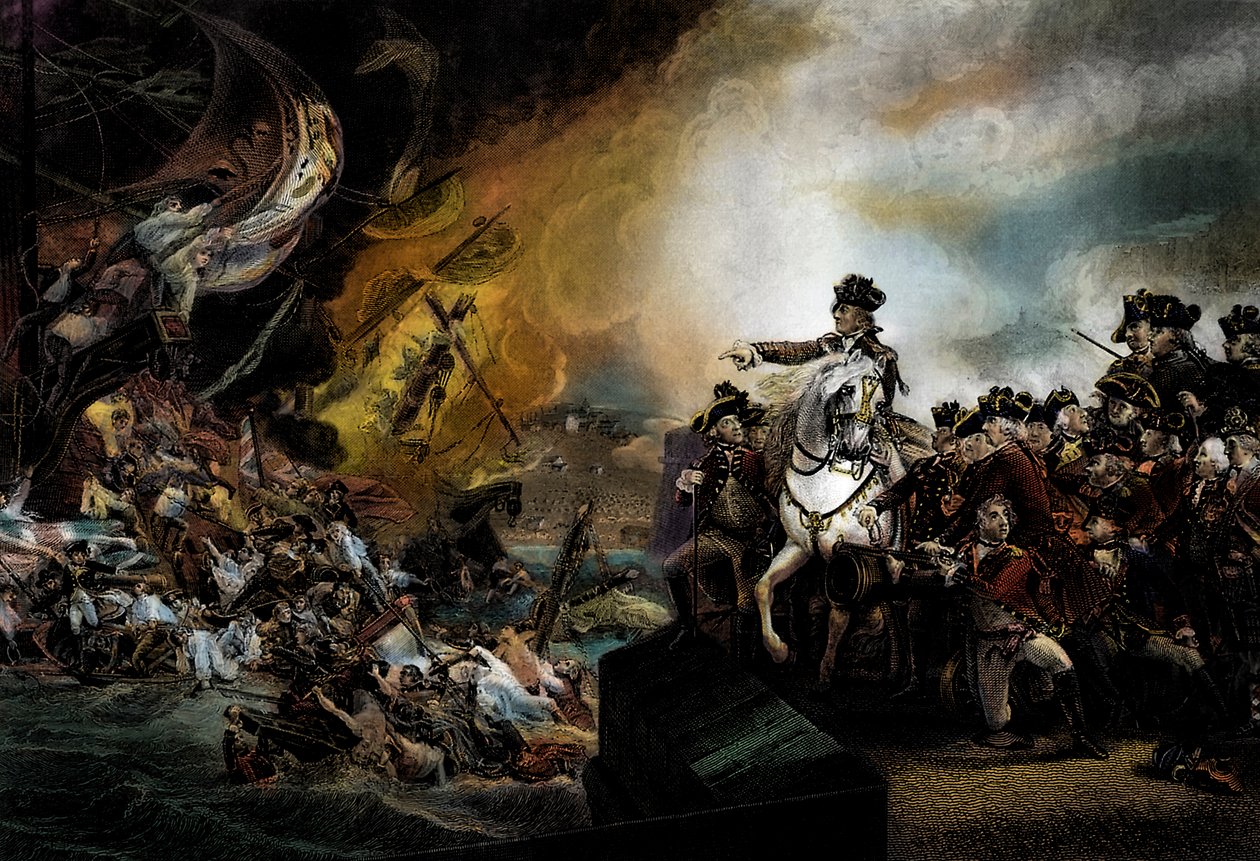 Große Belagerung von Gibraltar von John Singleton (after) Copley