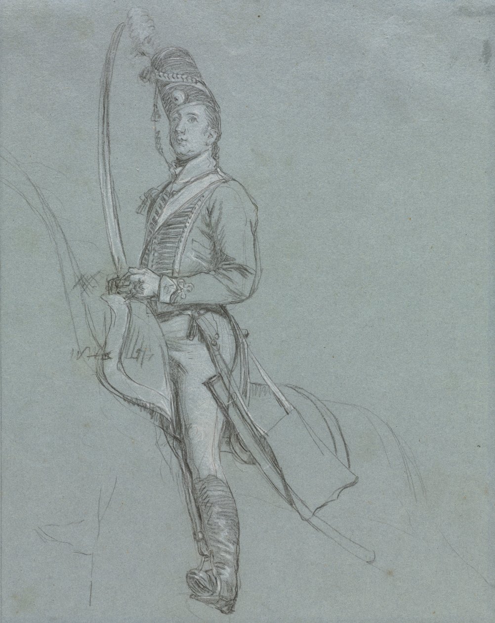 Ein Husarenoffizier zu Pferd von John Singleton Copley