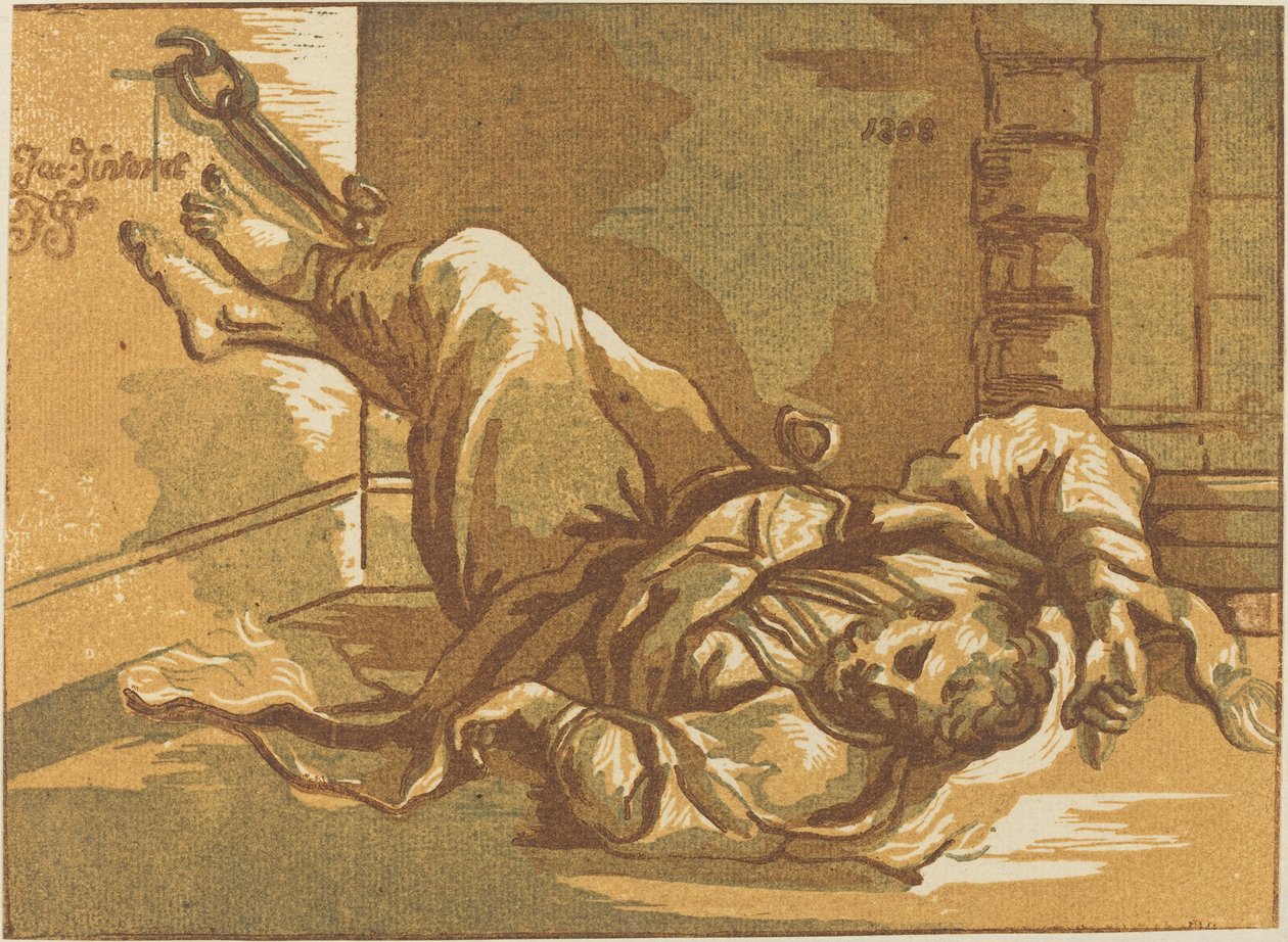 Mann in Ketten von John Skippe after Jacopo Tintoretto
