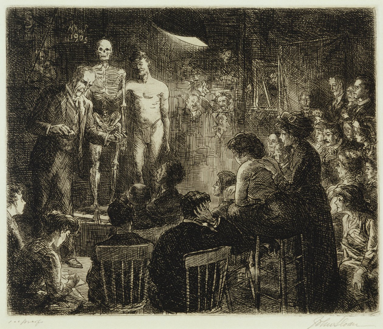 Anschutz über Anatomie von John French Sloan