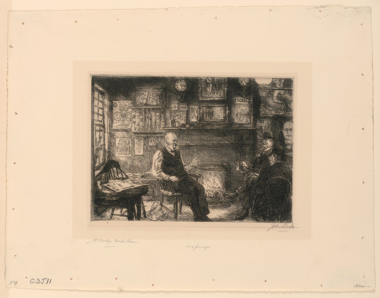 McSorleys Hinterzimmer von John French Sloan