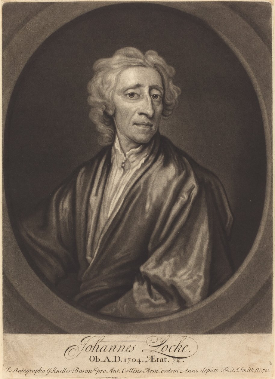 John Locke von John Smith after Sir Godfrey Kneller