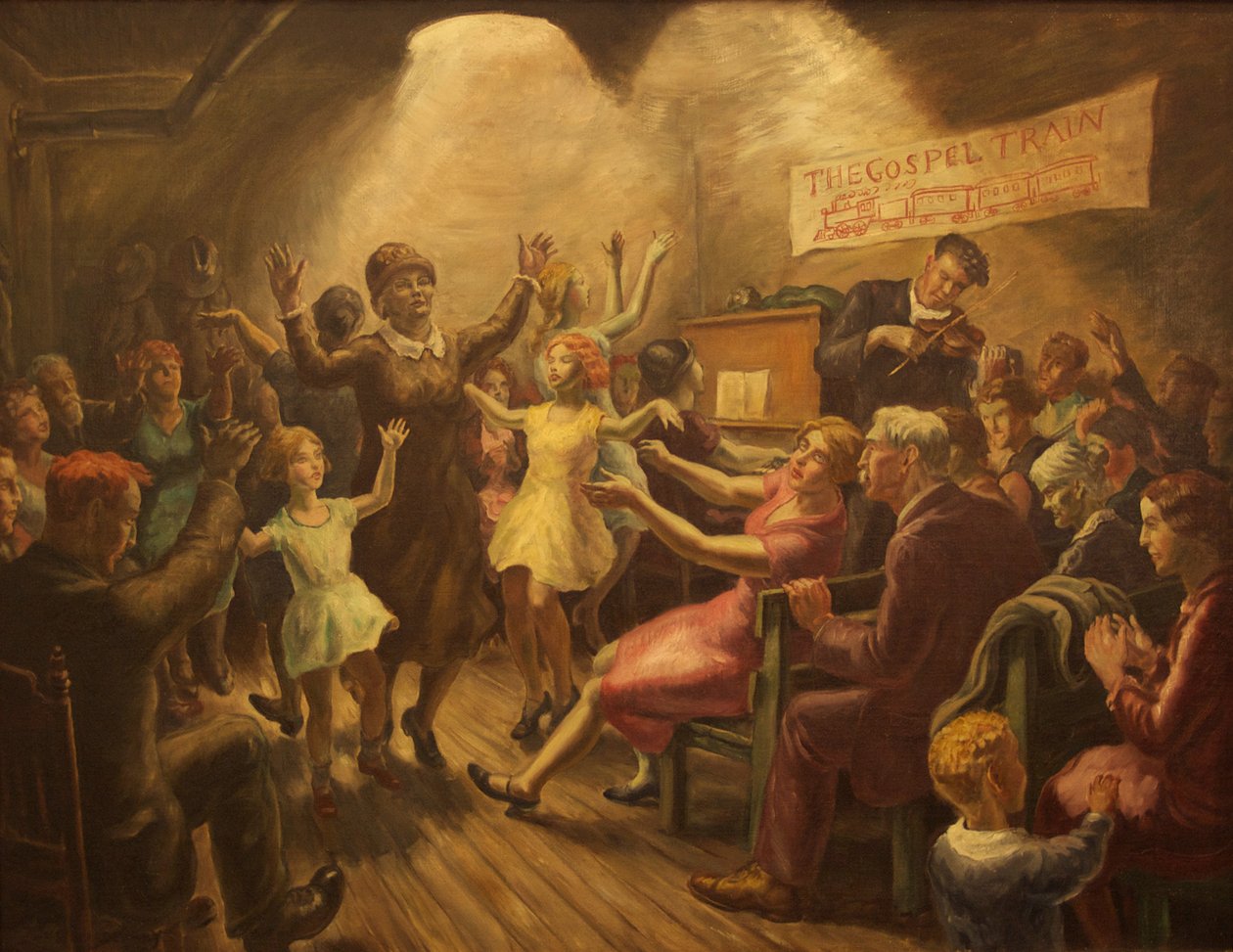 Der Evangeliumszug von John Steuart Curry