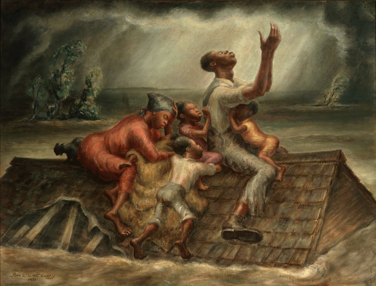 Der Mississippi von John Steuart Curry