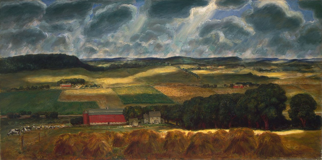 Landschaft von Wisconsin von John Steuart Curry