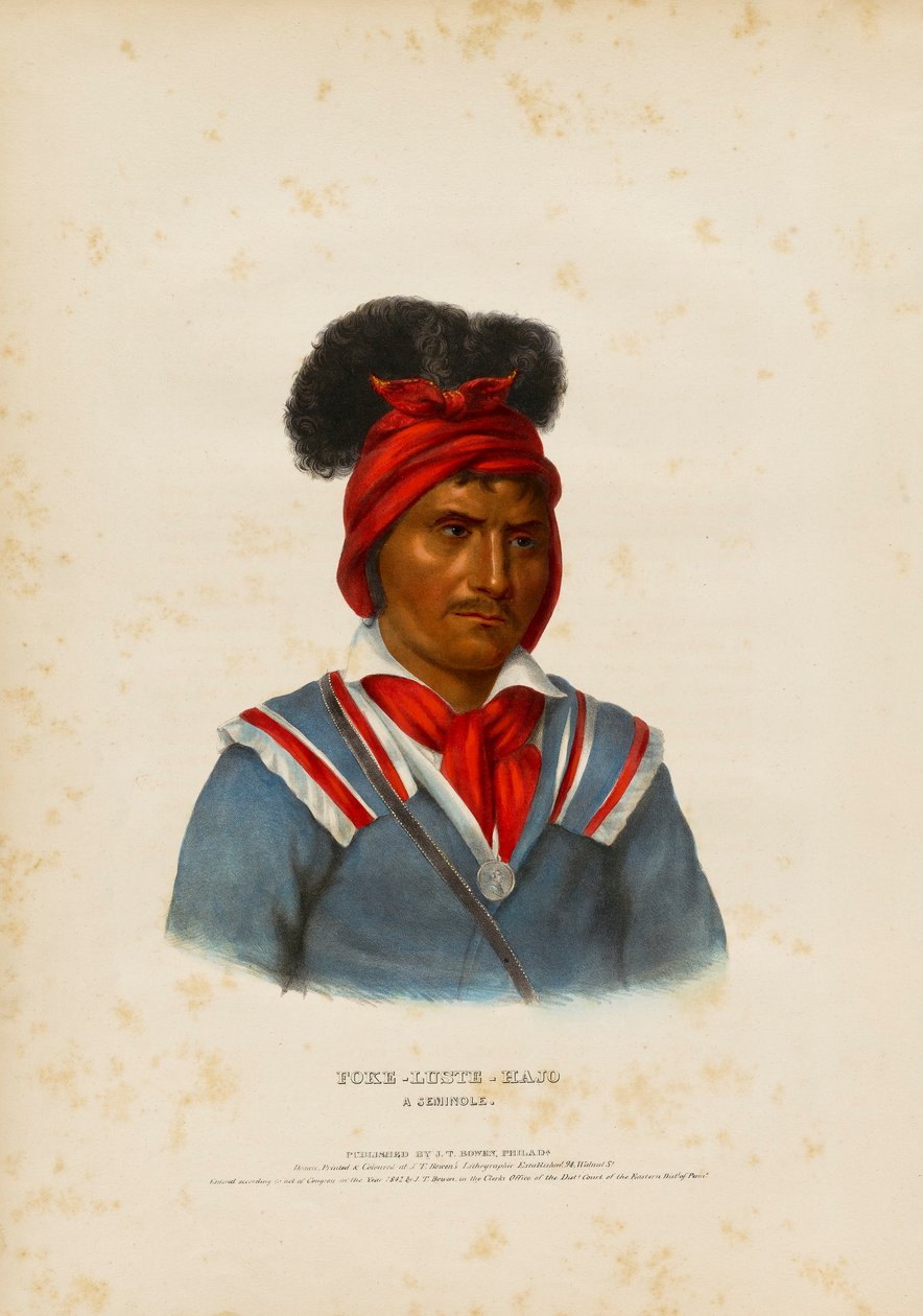 Foke-luste-hajo, ein Seminole von John T. Bowen