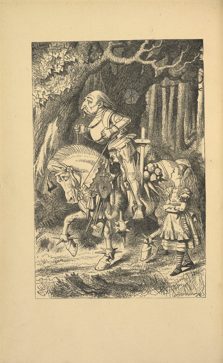 Alice und der Weiße Ritter von John Tenniel