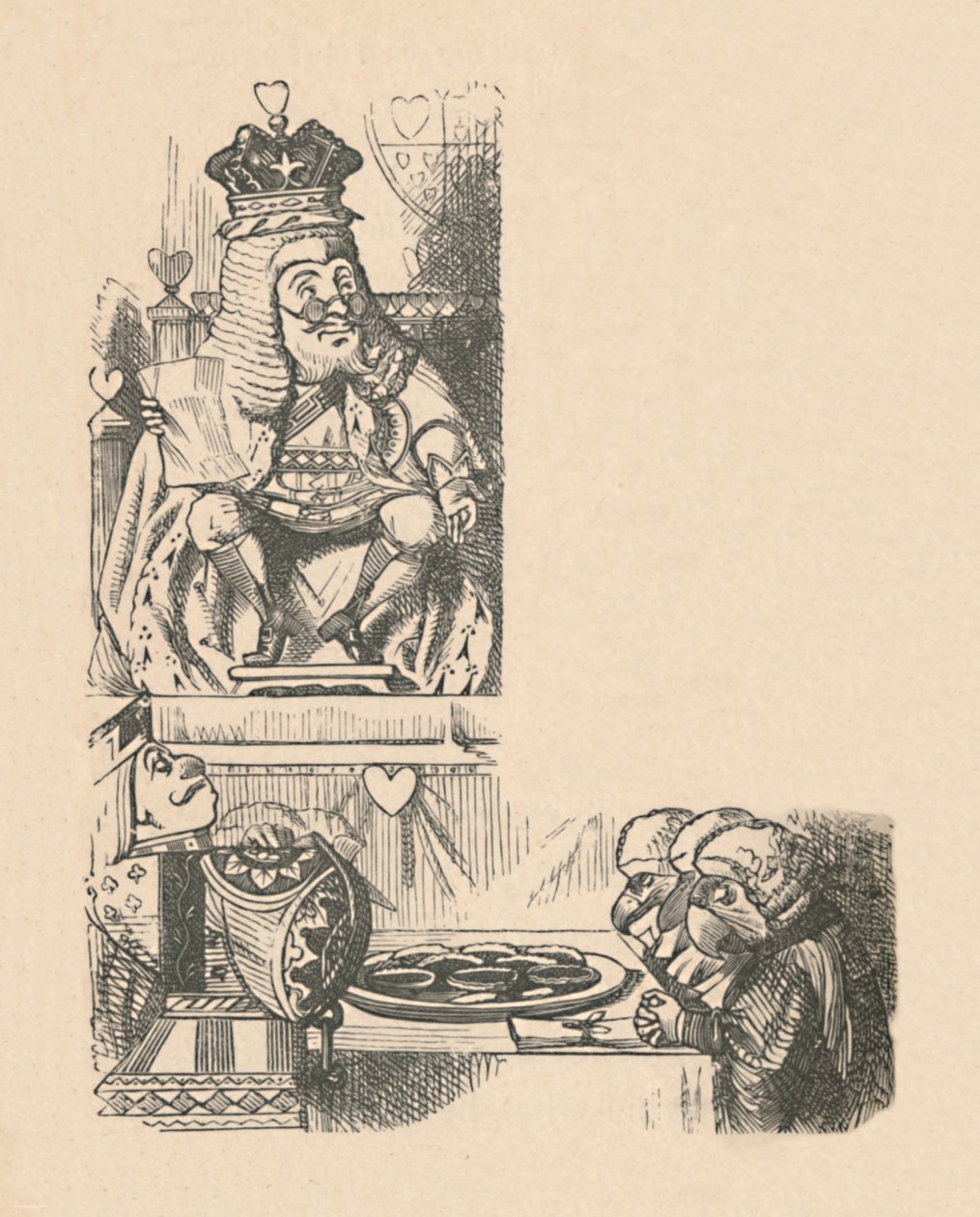 Der Fall der Torten, 1889 von John Tenniel