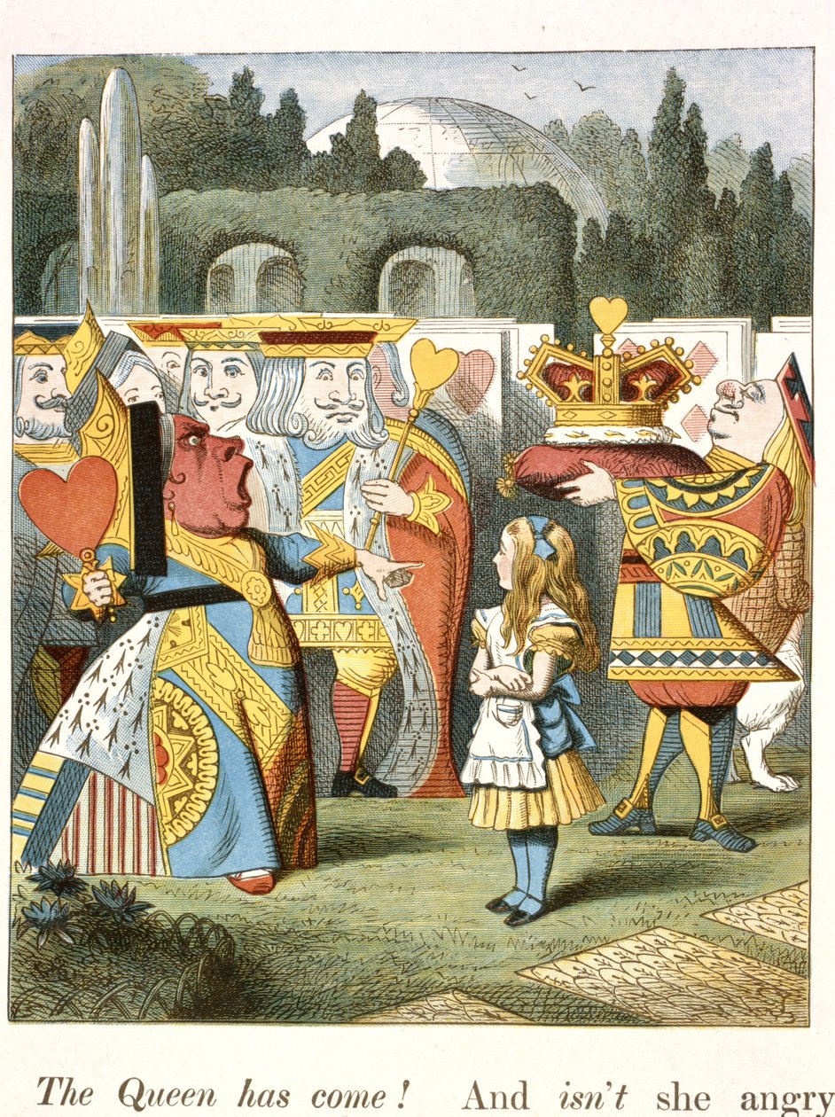 Die wütende Königin. Die Herzkönigin. von John Tenniel