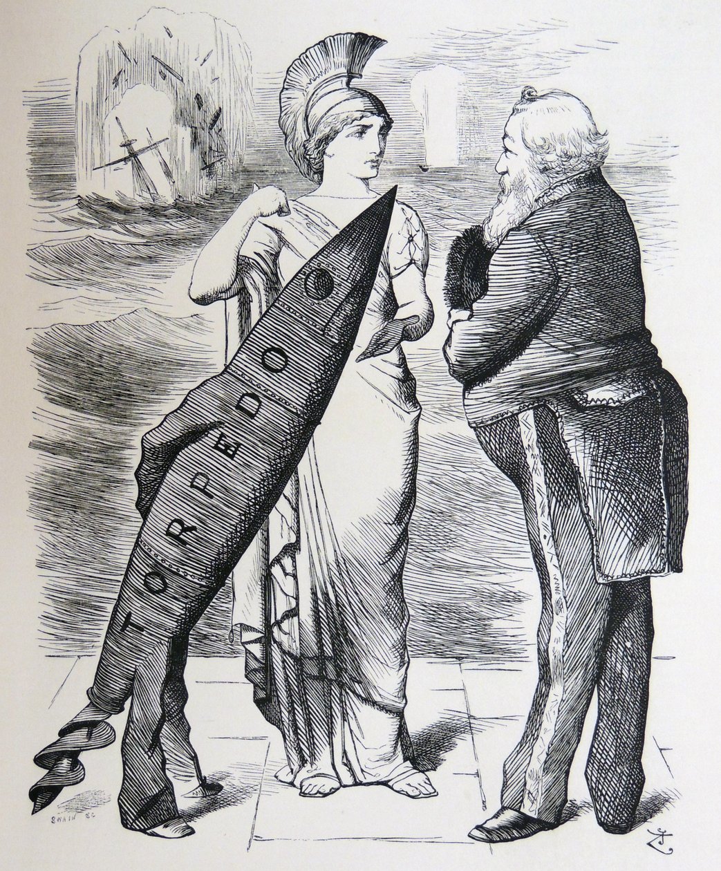 Whitehead-Torpedo von John Tenniel