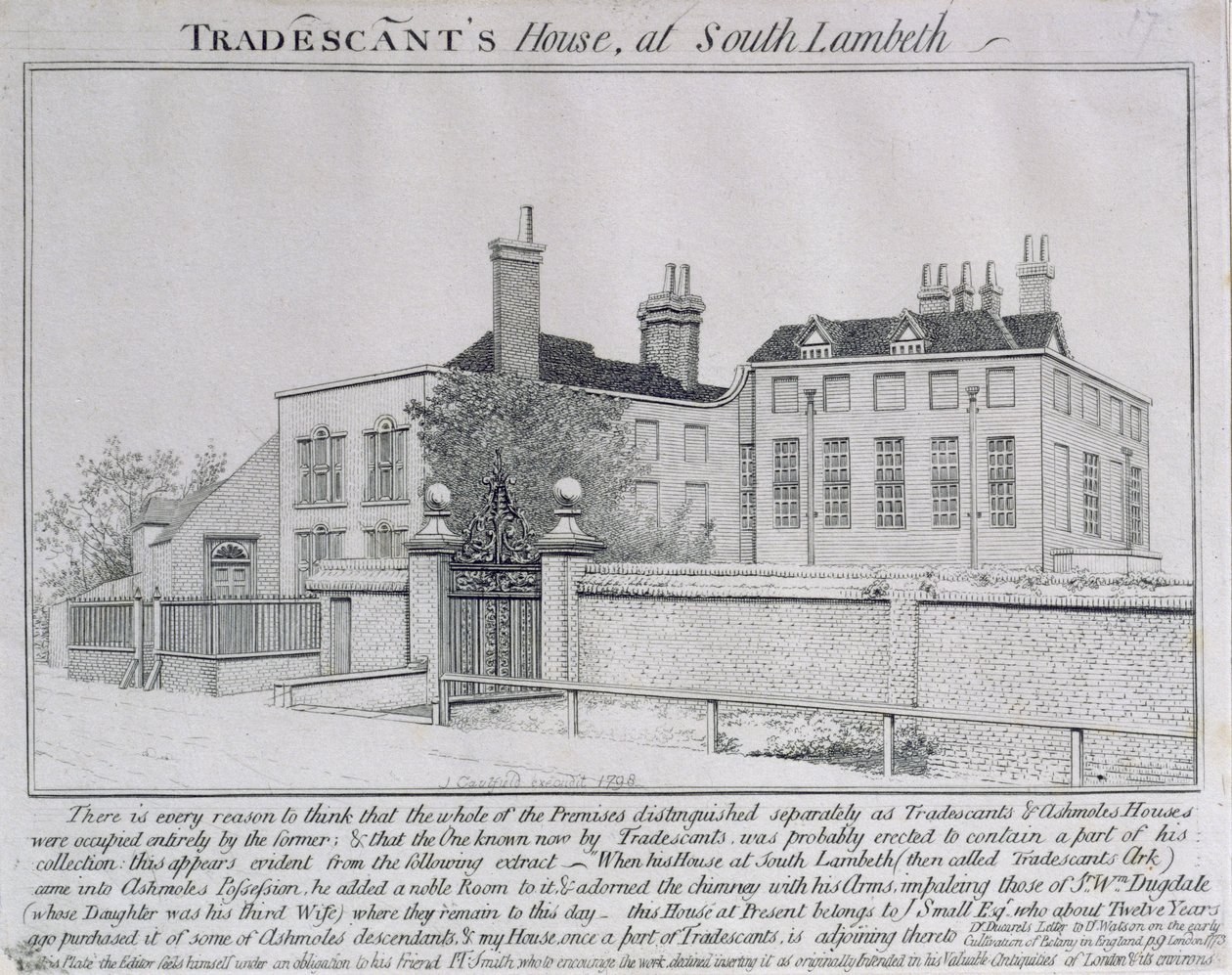 Ansicht des Turmhauses, Lambeth, 1798 von John Thomas Smith