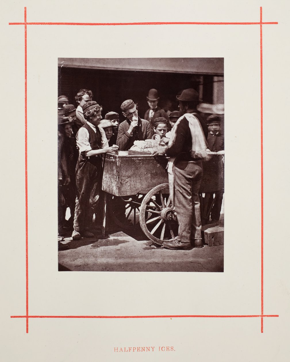 Halbpenny-Eis, 1877 von John Thomson
