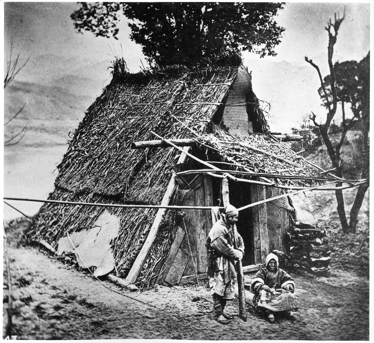 Berghütte, Provinz Huzeh, ca. 1867-72 von John Thomson