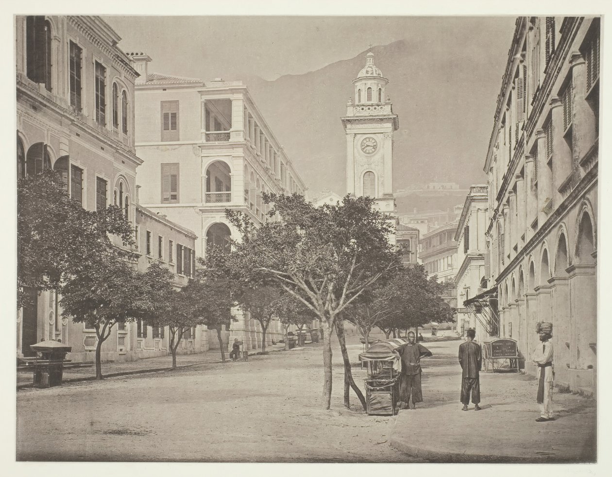 Der Uhrturm, Hongkong, ca. 1868 von John Thomson