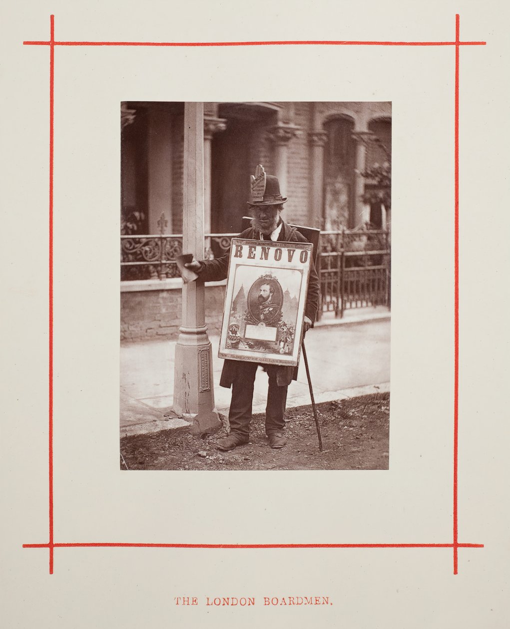 Die Londoner Plakatträger, 1877 von John Thomson