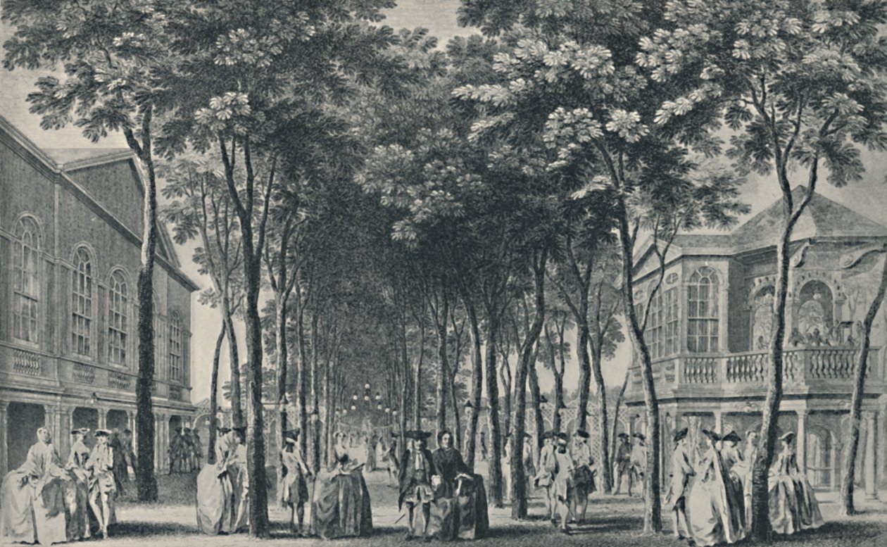 Gesellschaft in den Marylebone Gardens von John Tinney