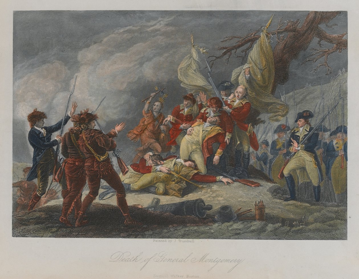 Tod von General Montgomery, 1775 von John Trumbull