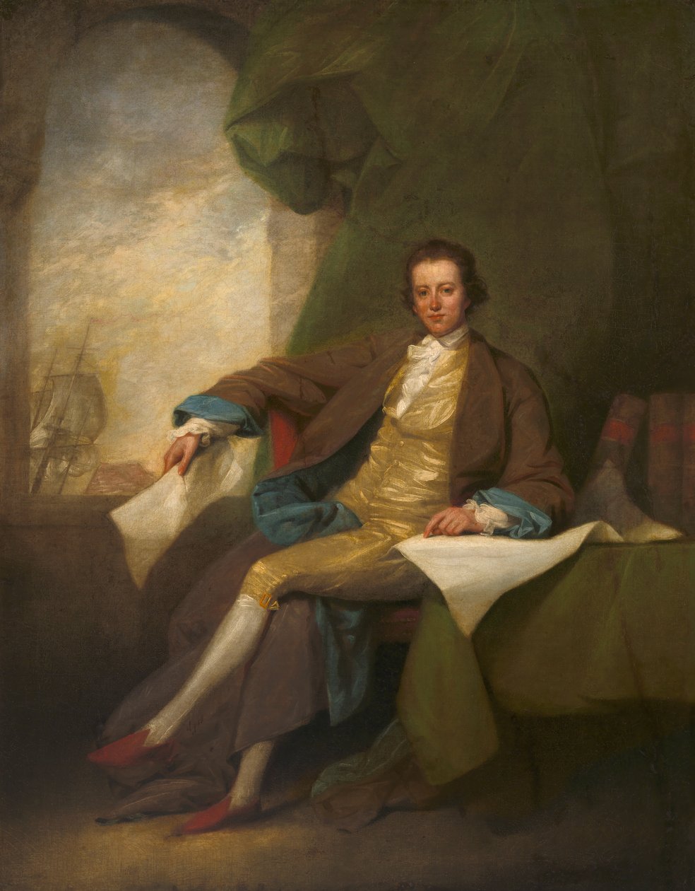 Samuel Blodget, ca. 1784 von John Trumbull