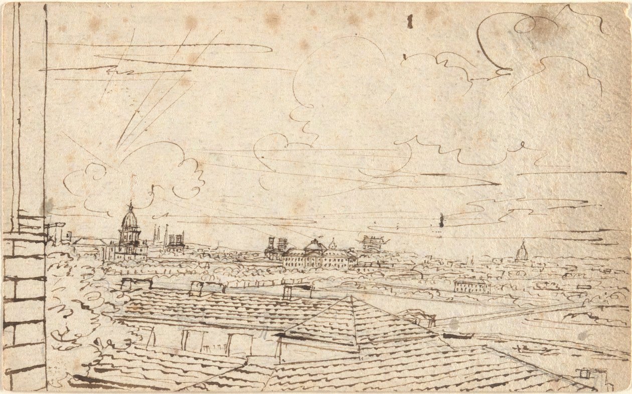 Ansicht von Paris von John Trumbull