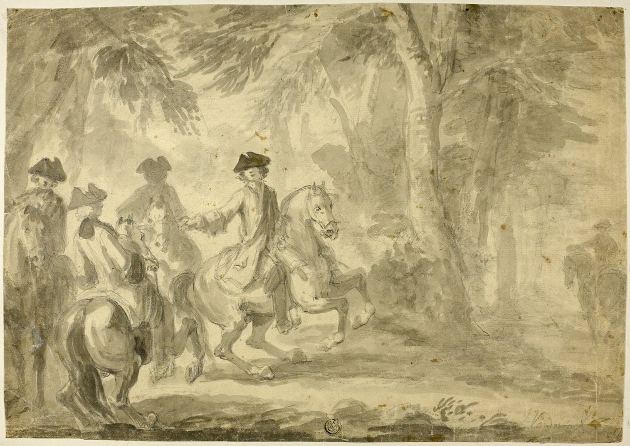 Reiter im Park von John Vanderbank