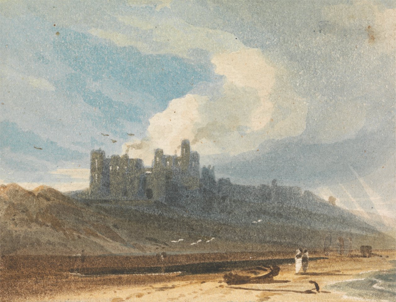 Bamburgh Castle, Northumberland von John Varley