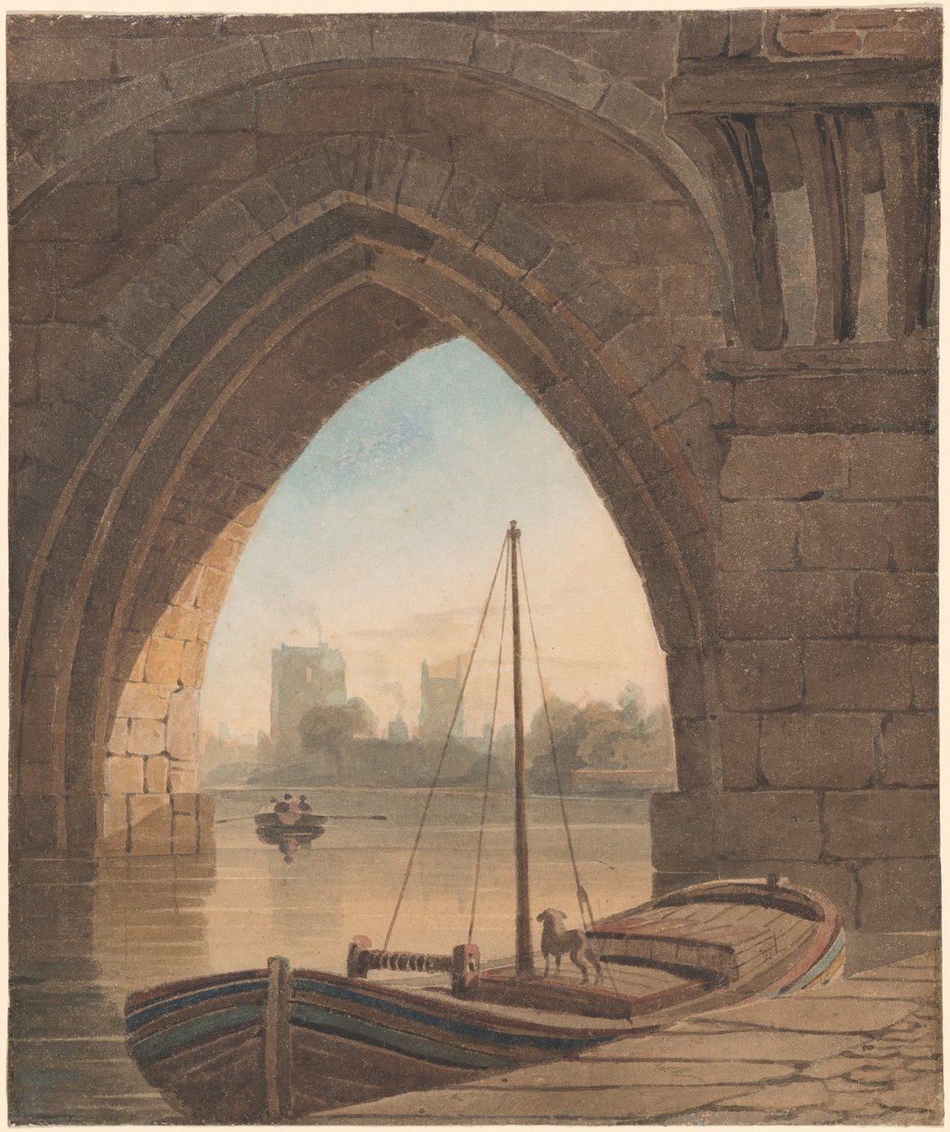 Unter der Brücke hindurchschauen von John Varley