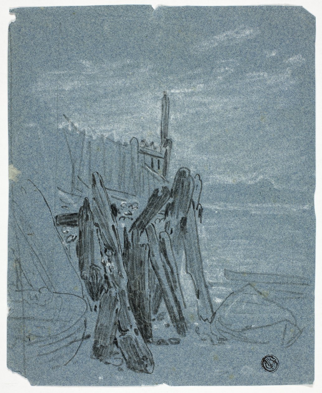 Palisade in der Nähe der Küste von John Varley