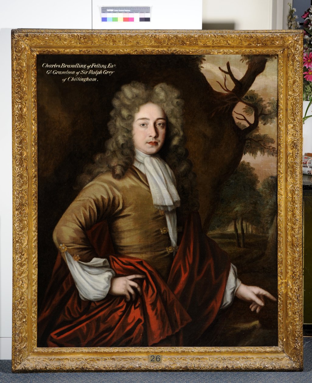 Porträt von Charles Brandling von John Verelst