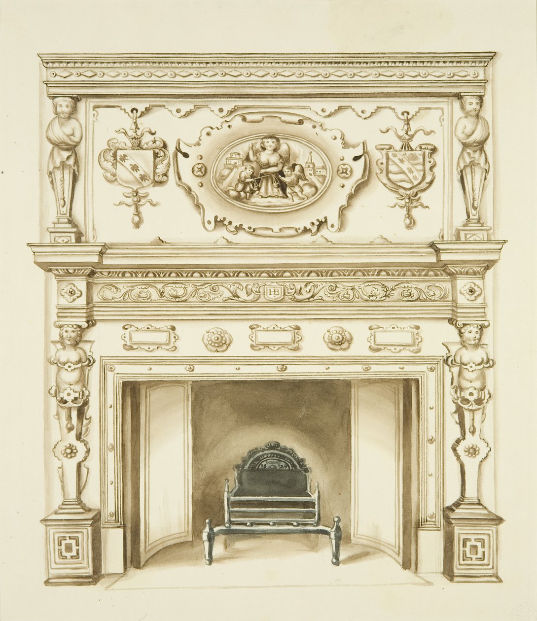 Kamin von John W. Brett