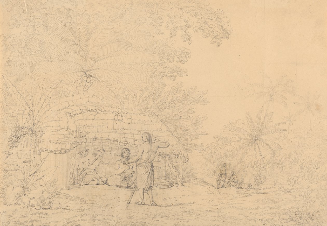 Eine Ansicht in Annamooka von John Webber