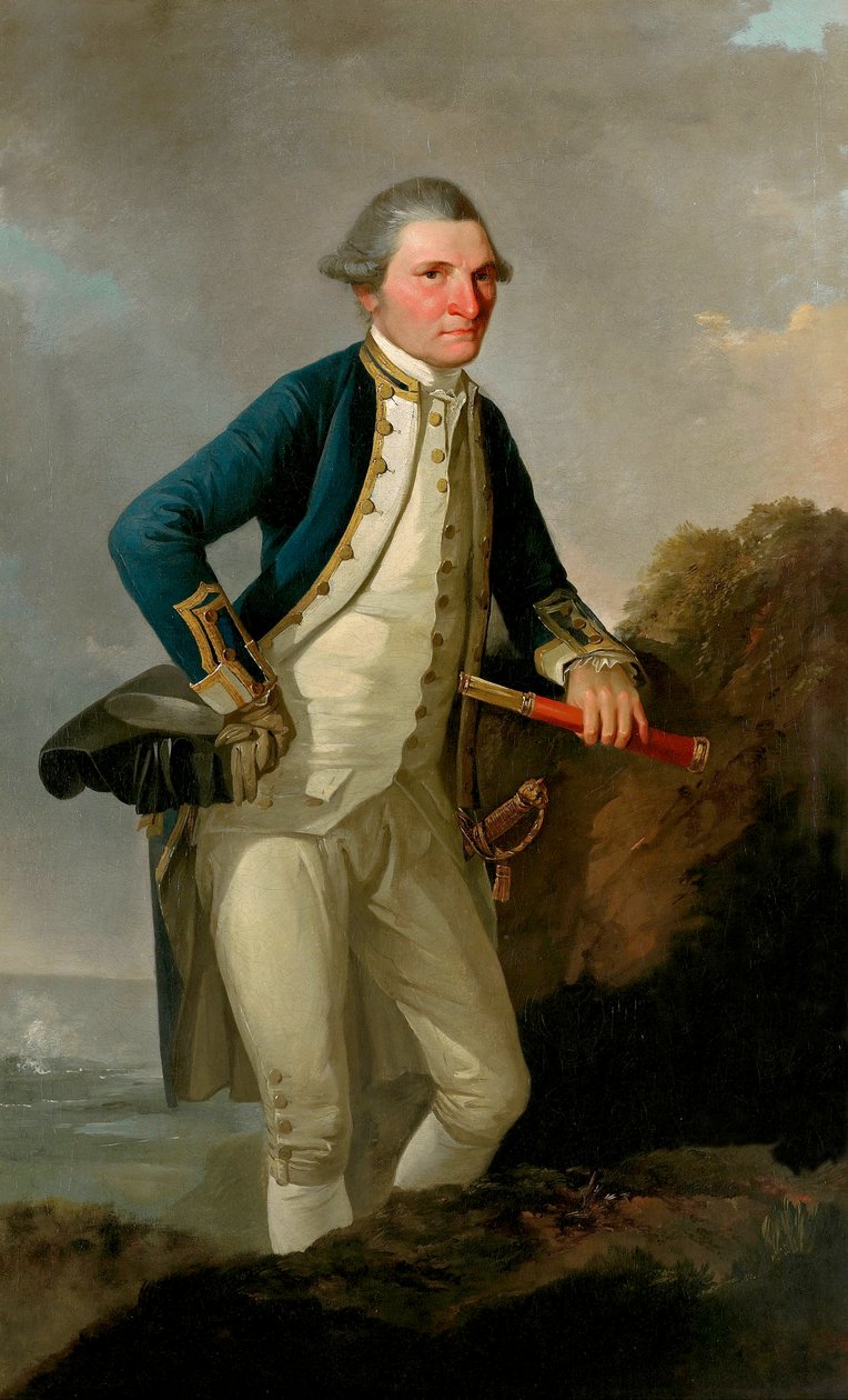Porträt von Kapitän James Cook von John Webber