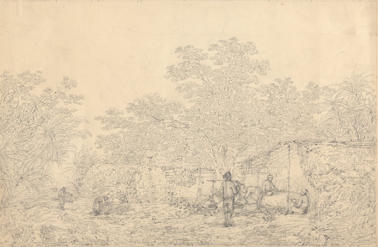Dorfszene von John Webber