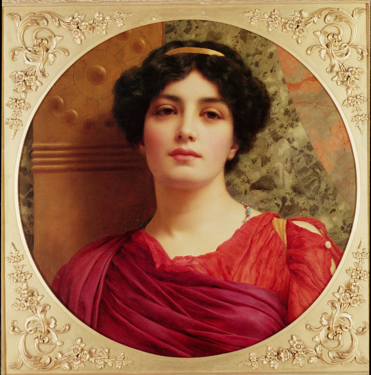 Klassische Dame von John William Godward