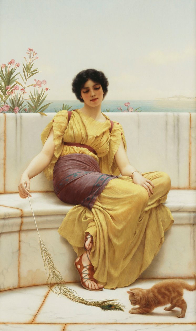 Müßiggang, 1900 von John William Godward