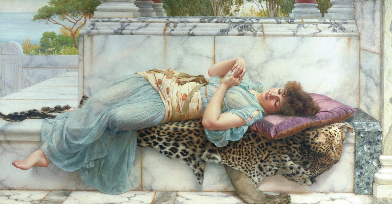Die Verlobten, 1892 von John William Godward