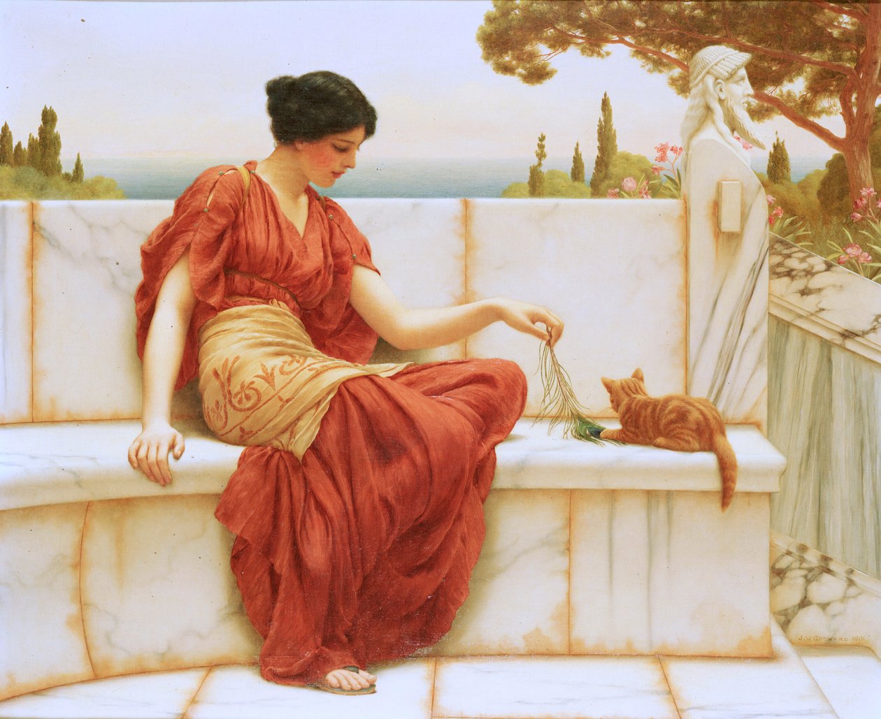 Der Favorit, 1901 von John William Godward