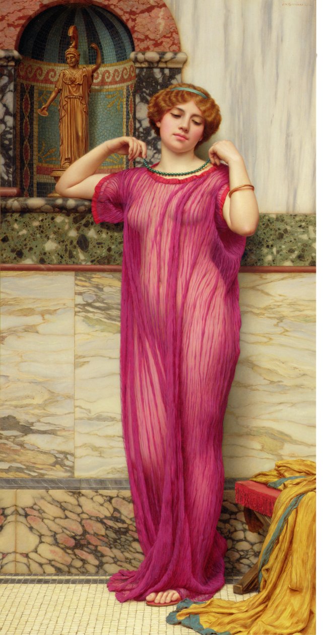 Die Halskette, ca. 1900 von John William Godward