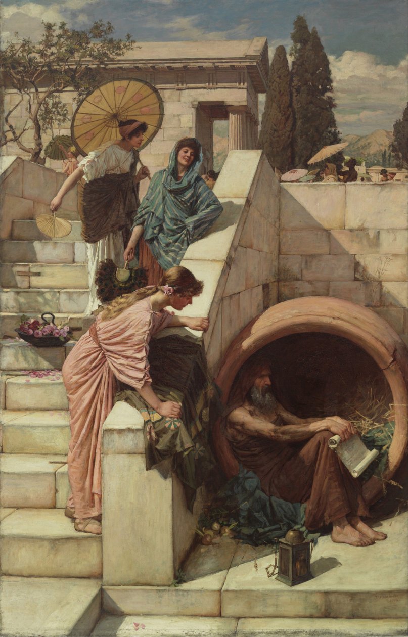 Diogenes von John William Waterhouse