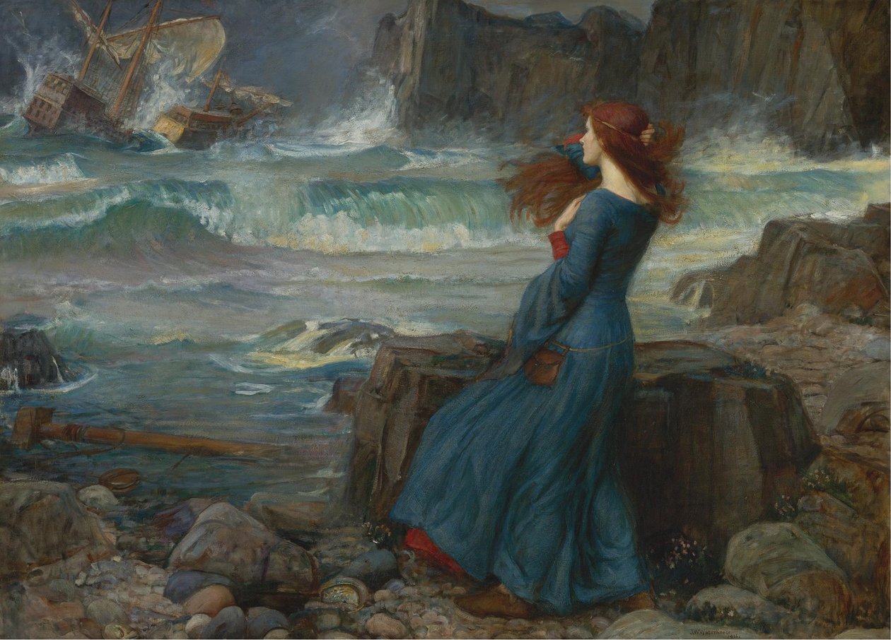 Miranda. Der Sturm, 1916 von John William Waterhouse