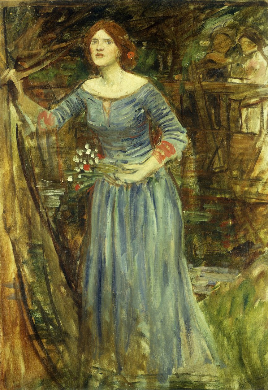 Studie für Ophelia von John William Waterhouse